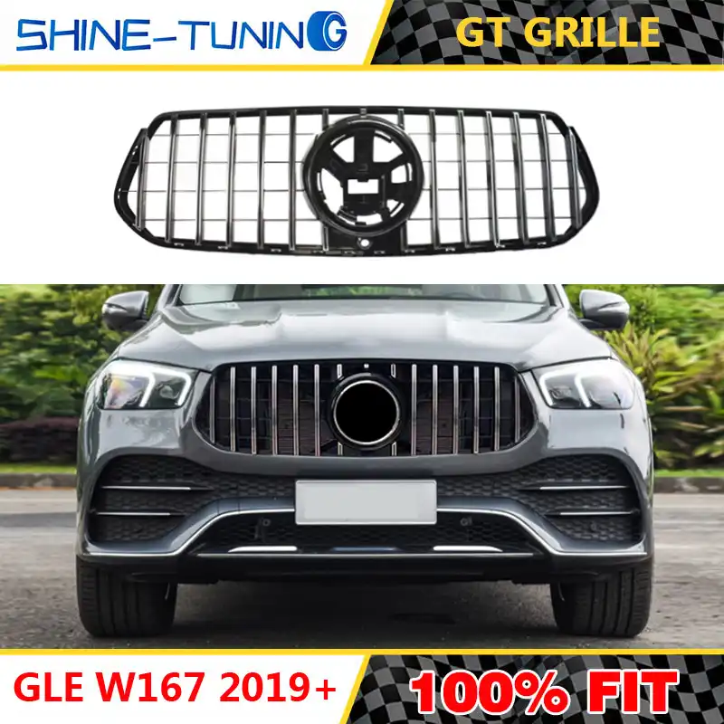 Front Grill Suitable For Mercedes Gle W167 Gt Gt R Amg Grille For Gle300 Gle350 Gle400 Gle450 Without Emblem Racing Grills Aliexpress