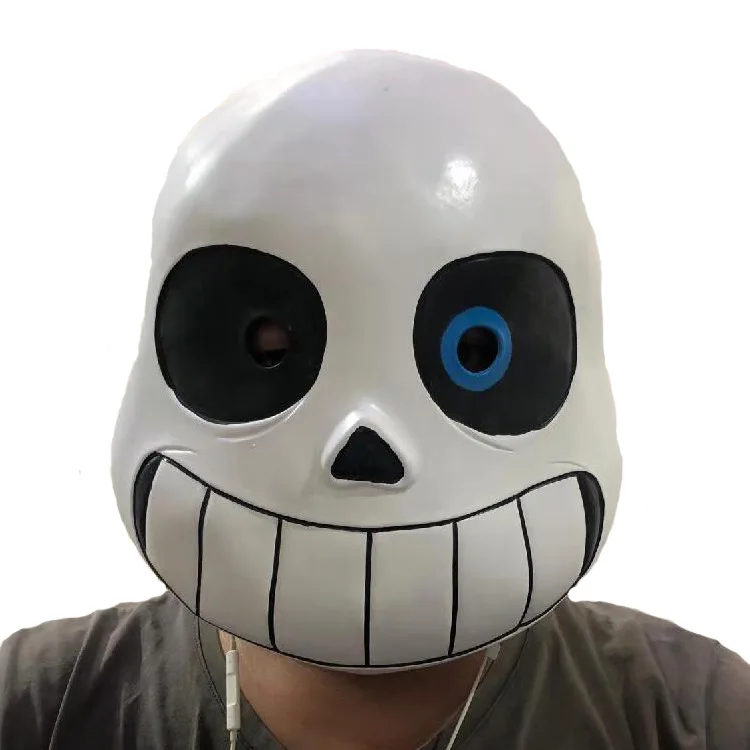 Game Undertale Mask Cosplay Kids Adlut Luminous Masks Halloween Fancy Ball Sans Latex Helmet Props shopping | Тематическая одежда