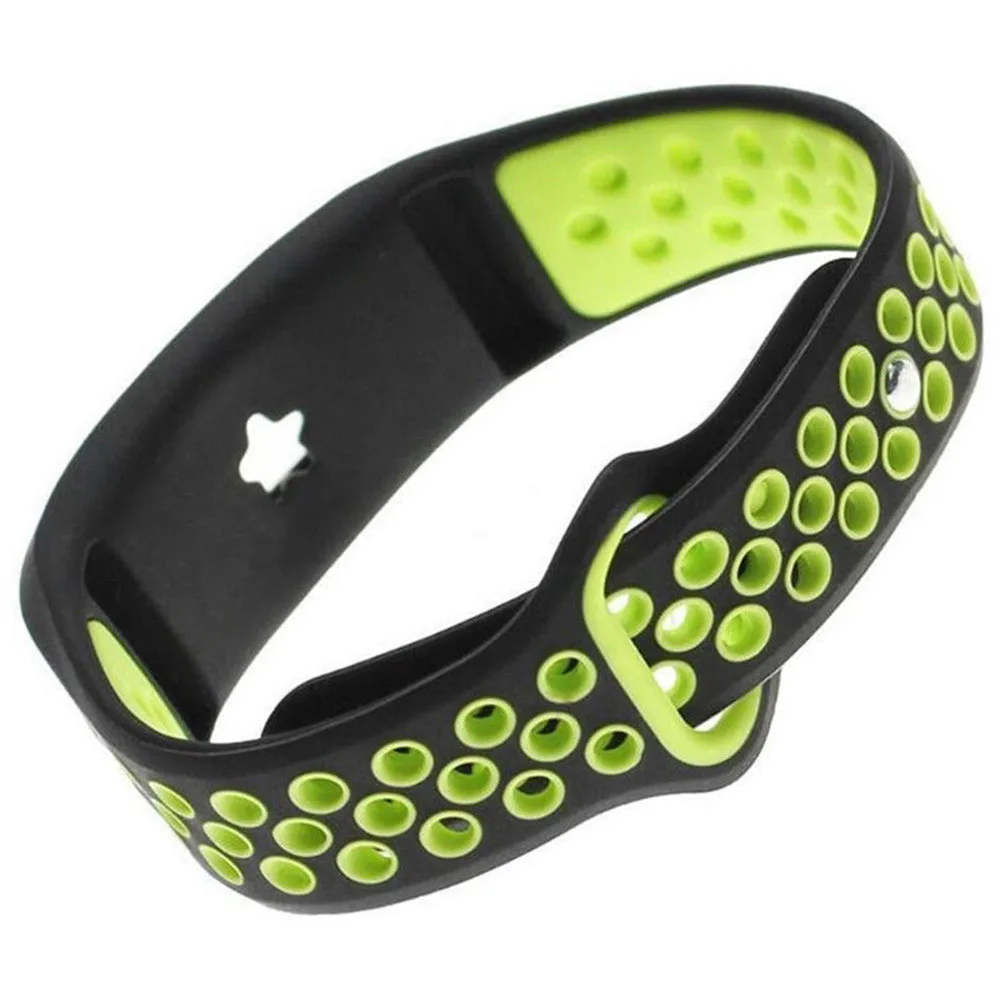 Black green Силиконовый запасной браслет ремешок для Garmin Vivofit 3 Vivofit JR/JR2 ремень дышащий спортивный ремешок для Garmin Vivofit 3 - Цвет: Black green