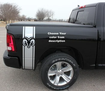 

For Truck vinyl decal Wrap racing stripes Hemi Mopar Dodge Ram Rebel Graphics Kit