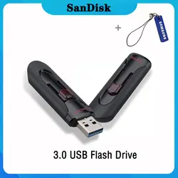 Sandisk Флешка 128 Гб 64 ГБ 32 ГБ 256 ГБ USB флеш-накопитель 32 64 128 16 ГБ флеш-накопитель 3,0 USB флешка диск на ключе память для телефона