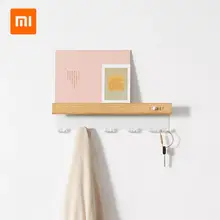 Xiaomi деревянный Нержавеющая сталь одежды крюк стены сумка для наушников ключ Вешалка дверь кухни, ванной Полотенца нержавеющие полки