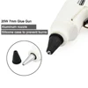 NEWACALOX 20W EU Plug Hot Melt Glue Gun with Free 1pc 7mm Glue Stick Industrial Mini Guns Thermo Electric Heat Temperature Tool 4