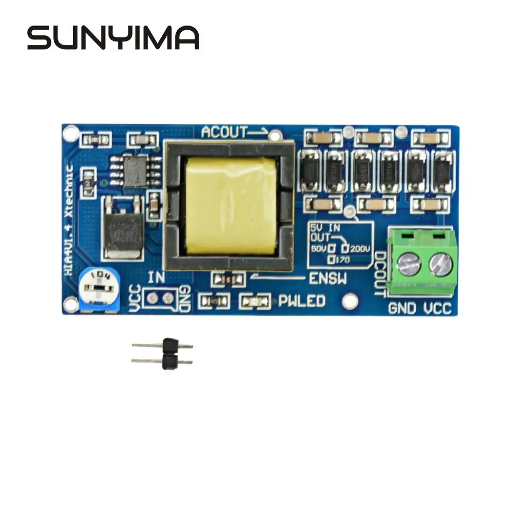 Высоковольтный DC Boost от SUNYIMA преобразователь 5 В 12 с повышением до 300 1200 в модуль