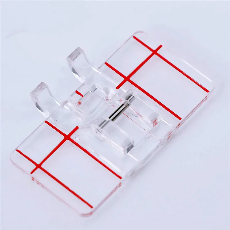 

Foot Presser New Clear Plastic Domestic Sewing Machine Parallel Stitch Foot Presser Household Practical Sewing Machine Accessori