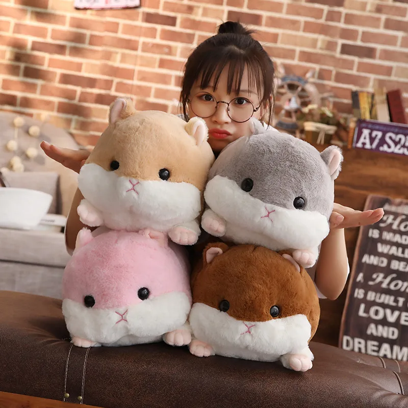 

Cute Large Size Plush Hamster Strip Pillow Pajama Airable Blanket Three-in-One Customizable Logo