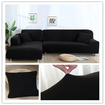 

Plush fabric sofa cover Velvet sofa covers Non-slip all-inclusive Slipcover for Living Room Corner Sofa Cover with pillowcase
