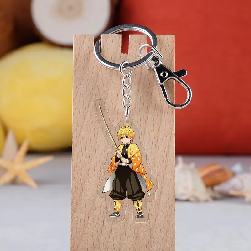 

Anime Demon Slayer: Kimetsu No Yaiba Keychain Cartoon Figure Model Acrylic Cosplay Keyring Key Holder