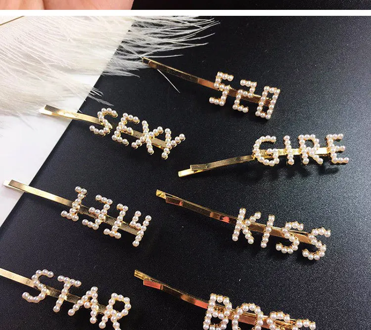 Ins Fashion 1 шт., женские элегантные жемчужные заколки для волос, милые головные уборы, шпильки с орнаментом, заколки, повязка на голову, аксессуары для волос