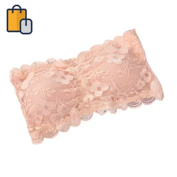 

2020 Summer Bralette Sheer Lace Strapless Wireless Sexy Bra BH Soft Push Up Seamless Bras For Women Lace Tops Sexy Lingerie