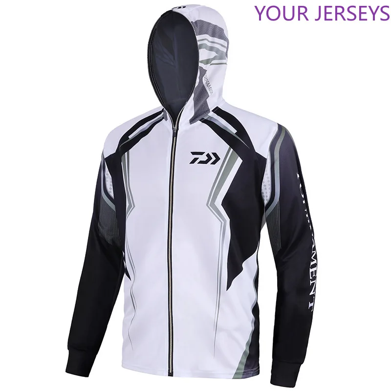 

2020 DAIWA Fishing Shirts Quick Dry Breathable Clothing Men Outdoor Sport Hooded Cycling Clothes