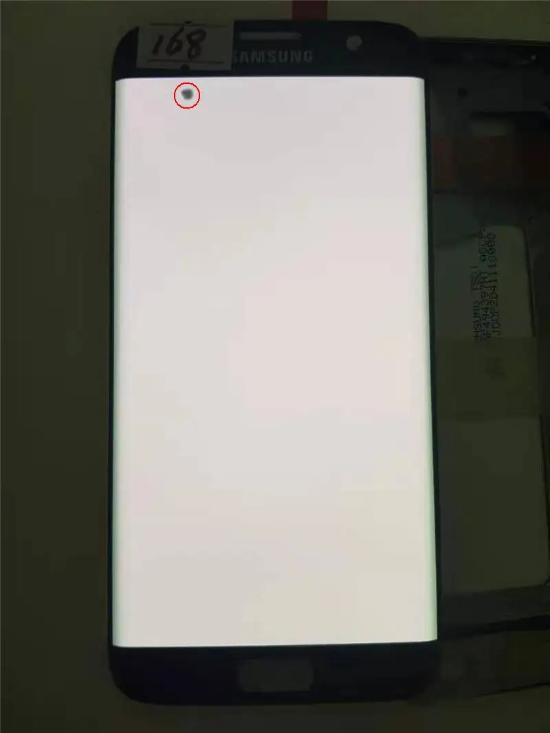100%ORIGINAL 5.5'' AMOLED LCD for SAMSUNG Galaxy s7 edge G935 G935F Touch Screen Digitizer Display With Black Dots - Цвет: NO.168 Black