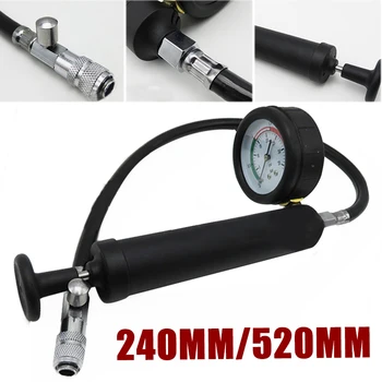 

1Pc Water Tank Leak Detector Shockproof Dial Car Pressure Gauge Tester Cooling System Tester Radiator Pressure Pump