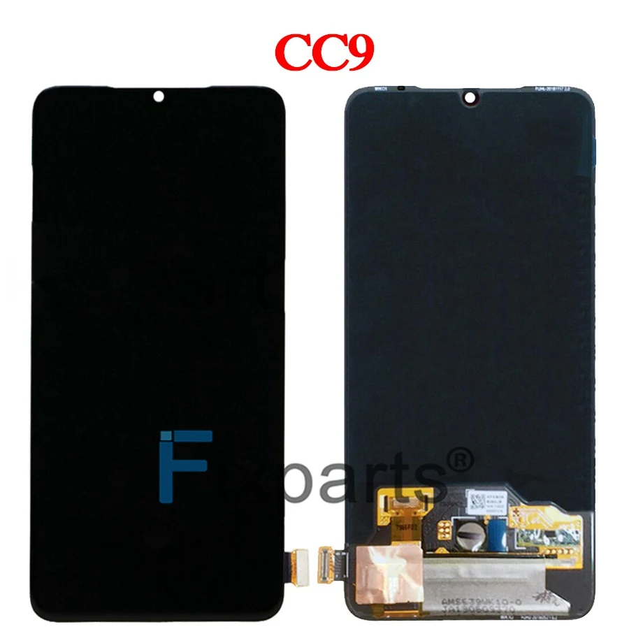 Супер AMOLED Xiao mi CC9 lcd mi A3 дисплей кодирующий преобразователь сенсорного экрана в сборе запасные части 6,3" для Xiaomi mi CC9e lcd
