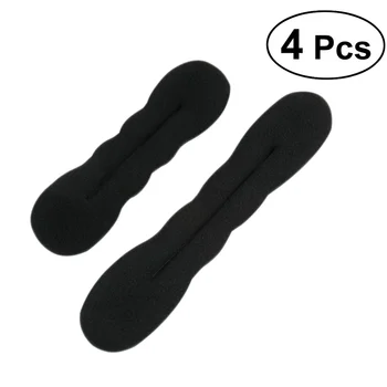 

4pcs Donut Maker Ponytail Bun Twister Tie Spong Strong Holder Hair Styling Tool 2 Large and 2 Small