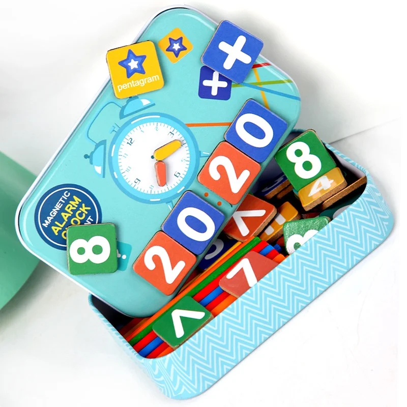 Kids Math Arithmetic Wooden Magnetic Digital Counting Stick Montessori Games for Baby Early Learning Education Children's Toys educational toys math toys magnetic toys teaching aids toys learning board toy