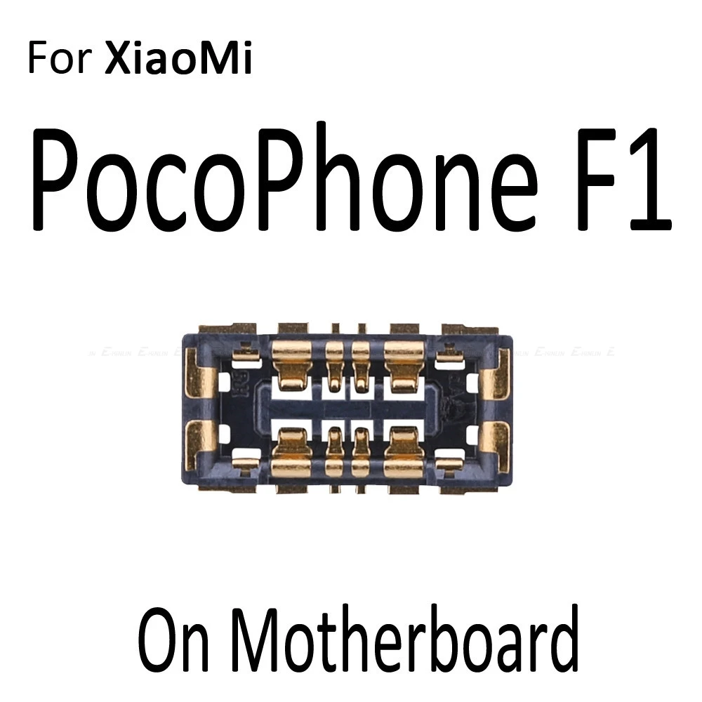 2 шт. внутренний PFC аккумулятор разъем клемма контакт Запчасти для Xiaomi mi 5C 5S Plus F1 8 9 SE A2 Lite Red mi S2 6 6A на плате - Цвет: For Xiaomi Mi F1