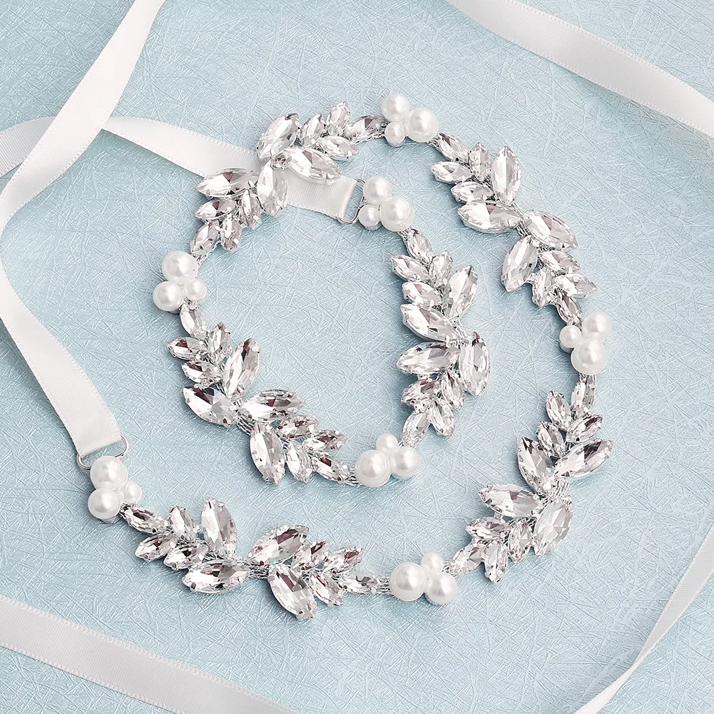 

Europe And America Hot Selling Bride Wedding Dress Belt Luxury Diamond Set Exquisite Girdle Daily Life Versatile Accessories