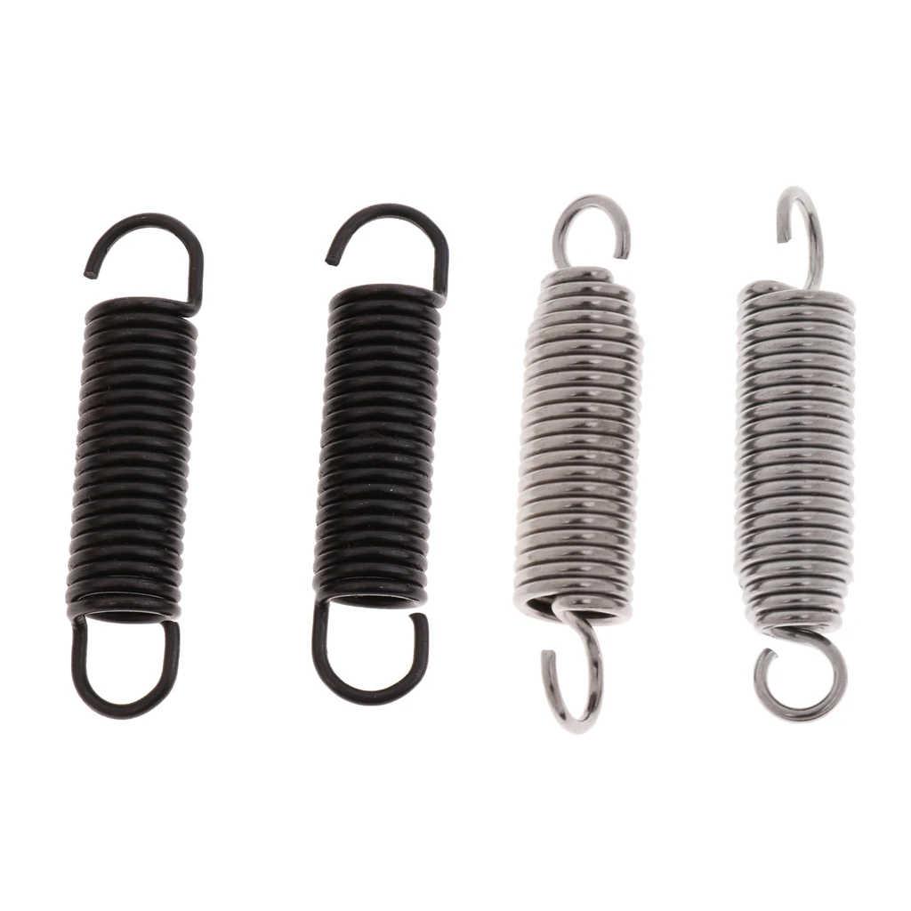 2PCS Steel Drum Pedal Hammer Mallet Springs Drum Accessory Silver/Black 55mm