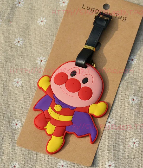 see chart4 1 шт. Anpanman аниме путешествия бренд багажная бирка на чемодан ID адрес портативный держатель тегов багажные этикетки - Цвет: see chart4