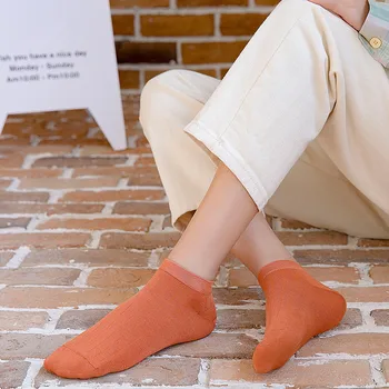 

New women's socks shallow mouth low help and cute girl's boat socks pure cotton Japanese edition of College style