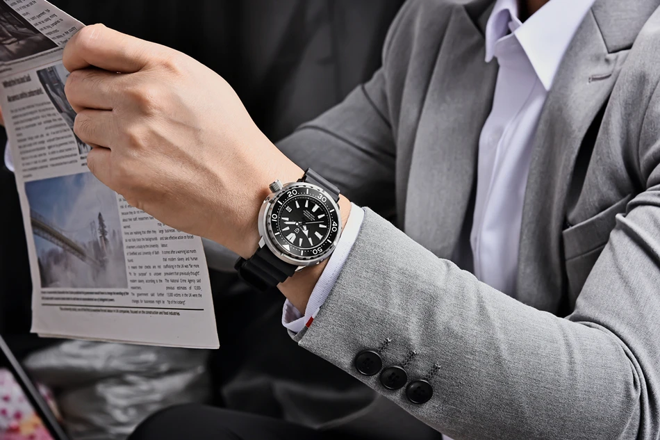 PAGANI DESIGN New 45MM Tuna Diving Wristwatch Men's 300M Waterproof Mechanical Automatic Watches Ceramic Bezel Relogio Masculino