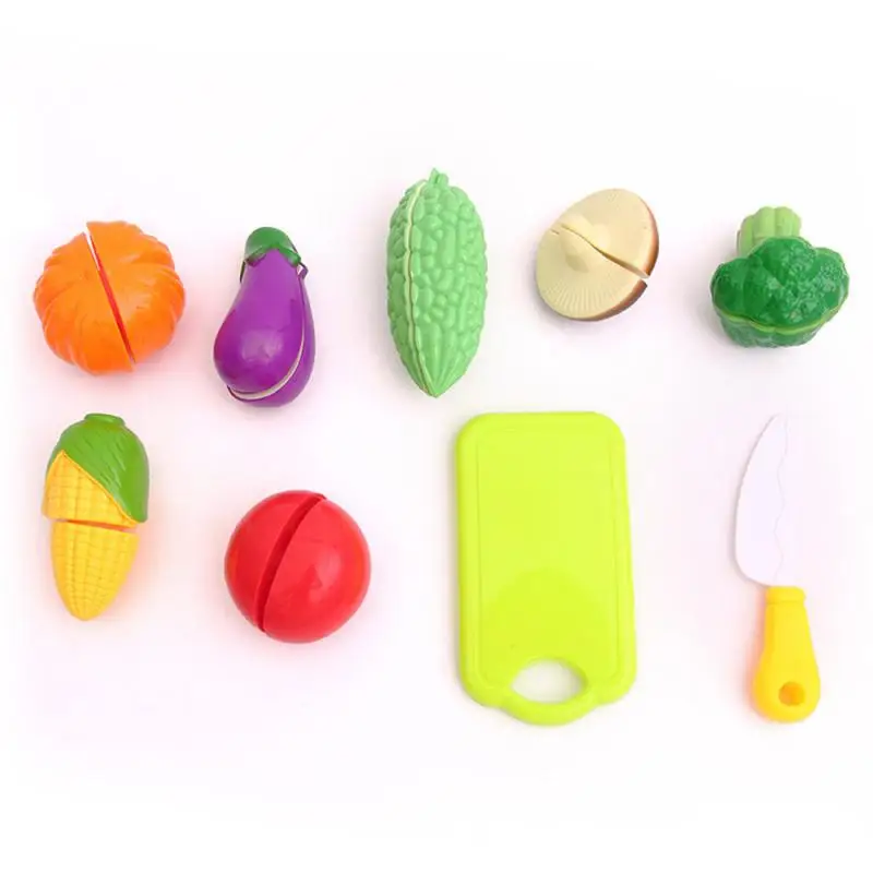 

Pretend Play Food Toys Cutting Fruit Vegetable Cooking Set Children Kitchen Toys Plastic Miniature Food For Dolls Kids Gift