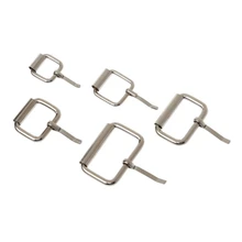 50Pcs Assorted Multi-Purpose Sliver Metal Roller Buckle Ring Belt Bags Hardware 13mm,16mm, 20mm, 25mm, 32mm