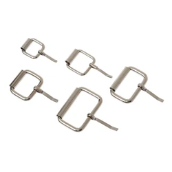 50 peças variado multiuso prata de metal rolo fivela anel cinto sacos de metal 13mm,16mm, 20mm, 25mm, 32mm