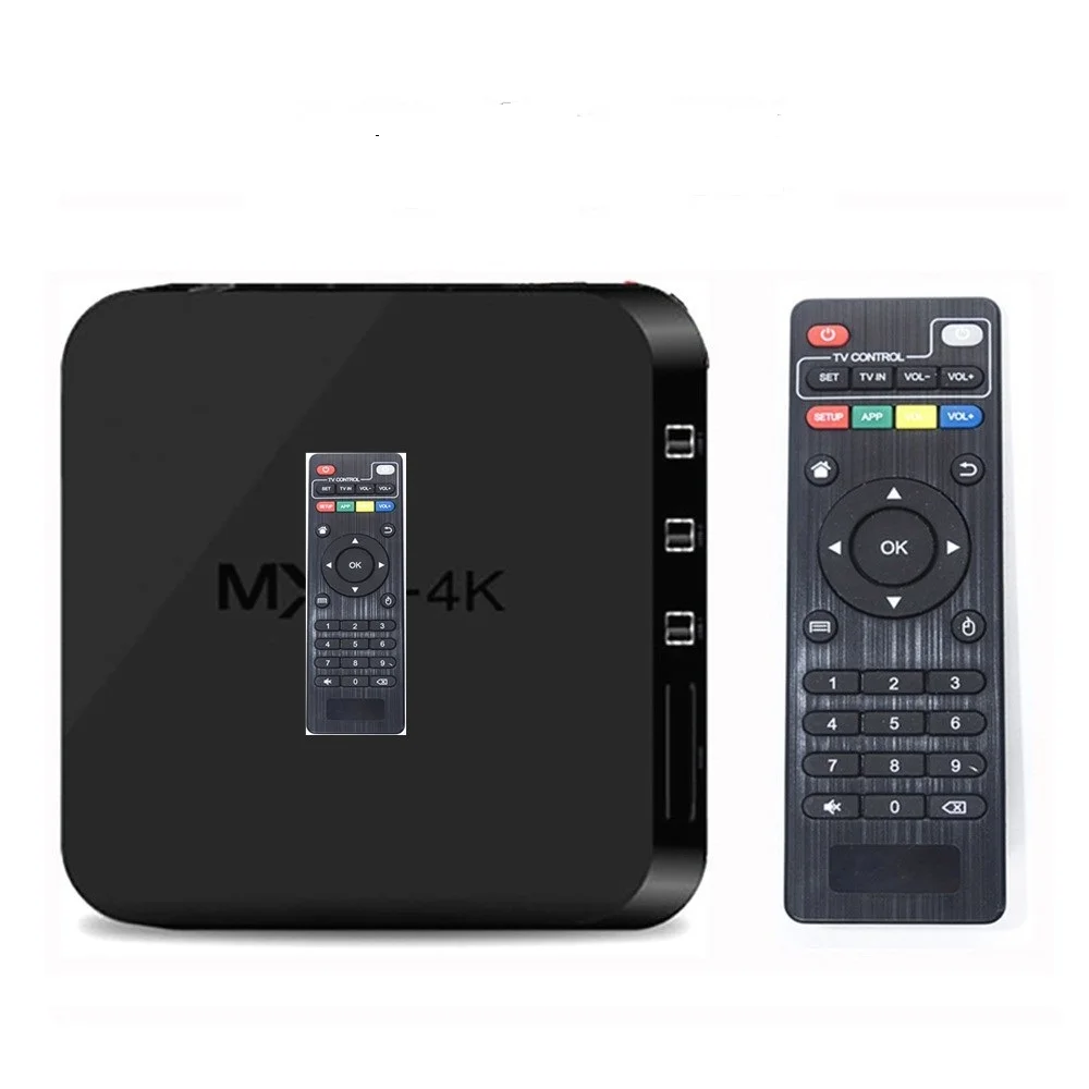 50 шт./лот MX 4K tv Box четырехъядерный Android 7,1 Samrt tv Box DDR3 1 ГБ 8 ГБ HD allwinner h3 RK3229 2G 16G