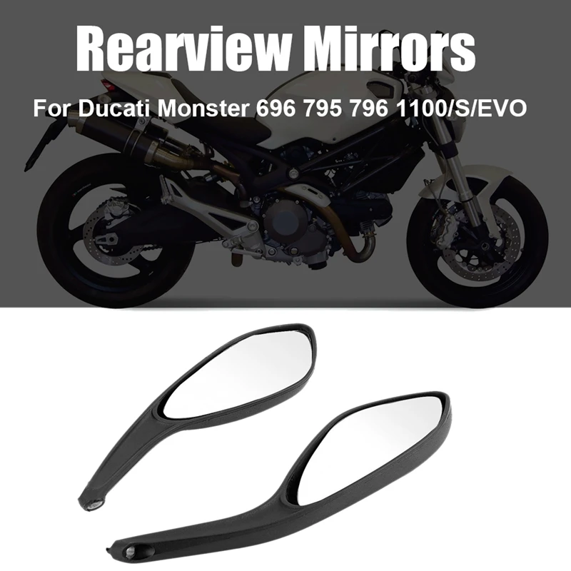 Мотоцикл Зеркало заднего вида для поездок на мотоцикле Ducati 696 795 796 1100 S/EVO 1100/S/EVO 2008 2009 2010 2011 2012 2013