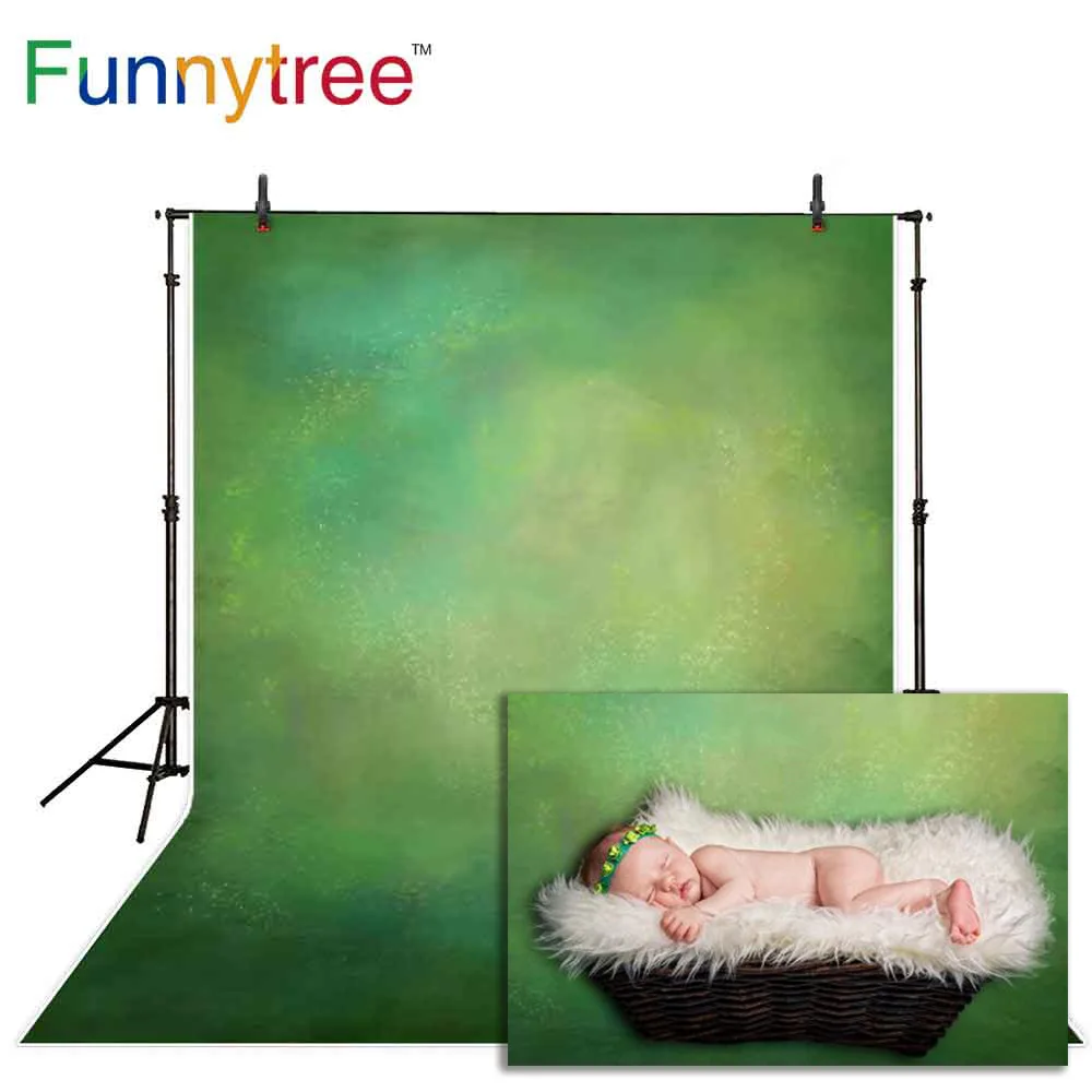 Fotografia Funnytree Sfondo Astratto Woodland Green Wedding Baby Shower Party Photo Background Photoczone Studio Photocall