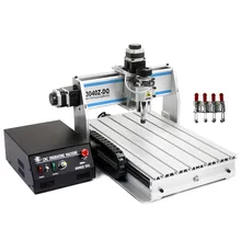 CNC 3040 Z-DQ 3 axis CNC Router Engraver Ball Screw Cutting Milling Drilling Engraving Machine with cutter collet clamp vise