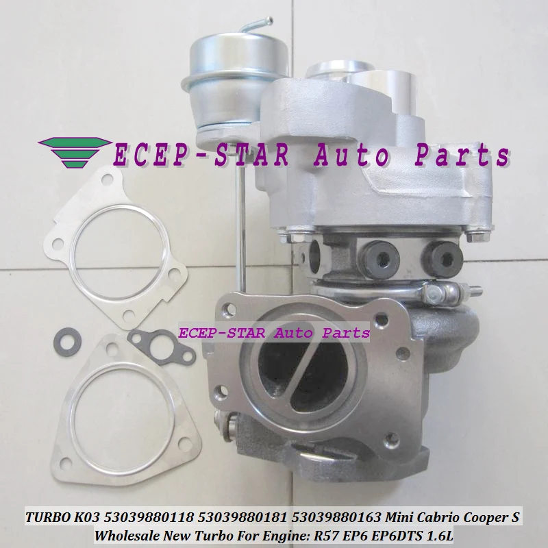 Бесплатная доставка K03 163 53039880163 53039880118 53039880181 турбо для Mini Cabrio Cooper S R55 R56 R57 EP6 DTS EP6DTS