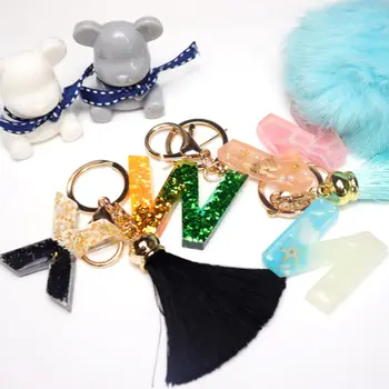 

2020 New 26 Pcs/set Crystal Epoxy English Letters Alphabet Silicone Mould DIY Handmade Jewelry Creative Pendant Model UV Mold