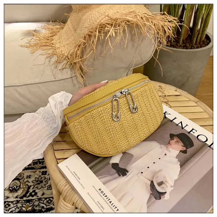 Женская трикотажная поясная сумка, роскошные пляжные сумки для леди 2019, поясная сумка из искусственной кожи для путешествий, сумка для
