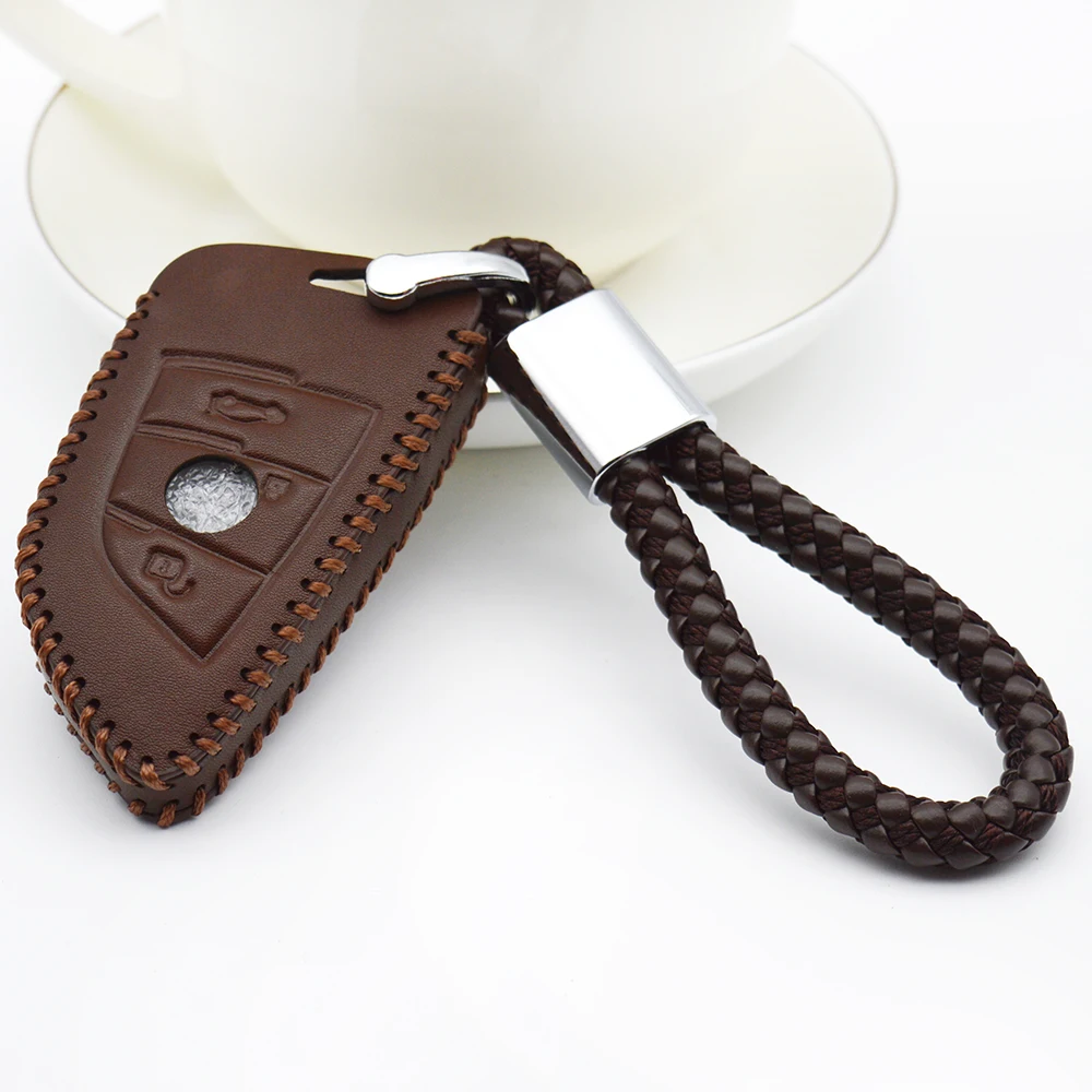 Leather Car Key Cover Case For Bmw X5 F15 X6 F16 G30 1 2 5 7 Series G11