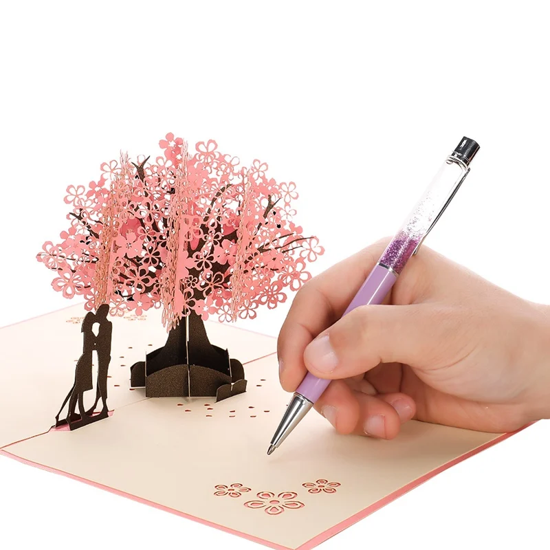  Love 3D Pop UP Cards Valentines Day Gift Postcard with Envelope Stickers Wedding Invitation Greetin - 4.00051E+12