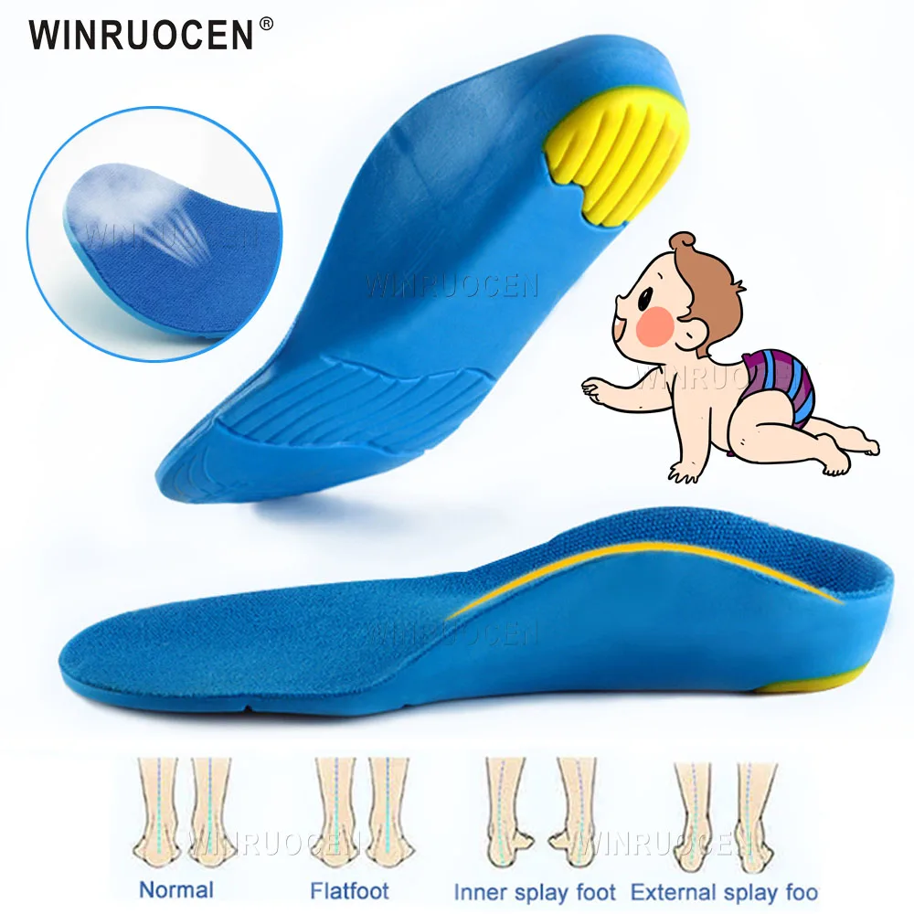 Детские ортопедические стельки winruochen для коррекции плоскостопия ухода за
