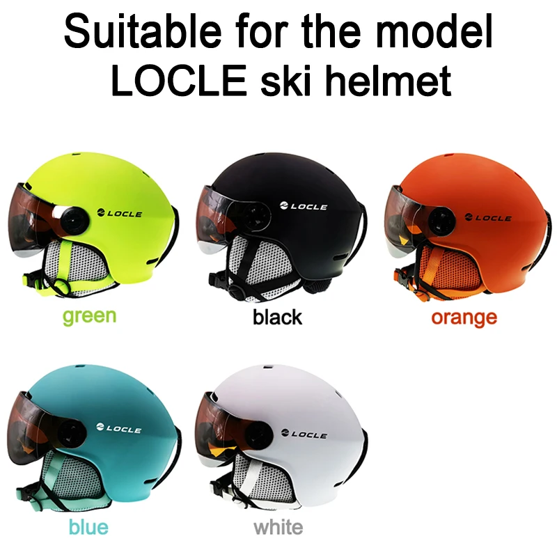 LOCLE MOON MS95 MS99 лыжный шлем козырек запасной объектив УФ-защита Открытый скейтборд шлем дополнительные очки для лыжного альпинизма
