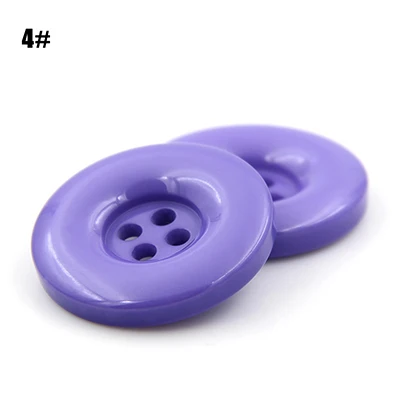 4Light Purple Meetee 50 шт. 15-25 мм 30 шт. 28-38 мм 4-полимерная пуговица с отверстиями плоская задняя сторона украшения пряжки детские игрушки «сделай сам» Одежда Аксессуары для скрапбукинга - Цвет: 4Light Purple