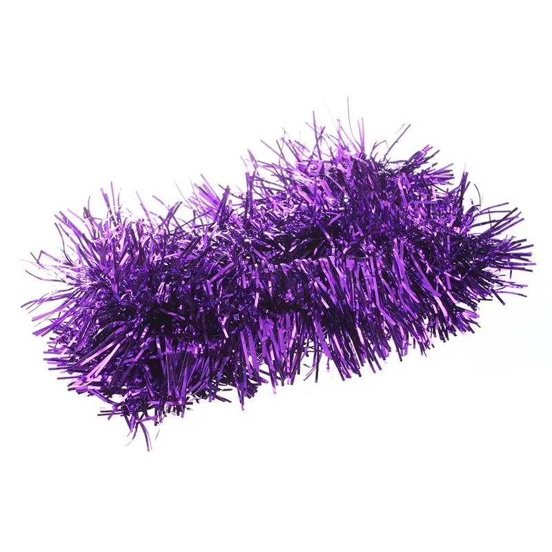 2 м(6,5 футов) Рождественская мишура, украшения для елки мишура ...