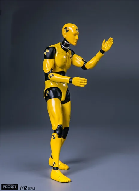 Hot sale 1:12 CRASH TEST DUMMY TESTMAN Movable Figure DPS02 fit Male Action Soldier Figure DIY Doll model Collectible Toy gifts 5