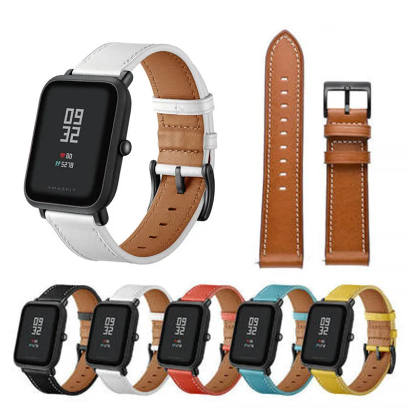 Ремешок из натуральной кожи для Xiaomi Huami Amazfit GTS сменный спортивный браслет часов |