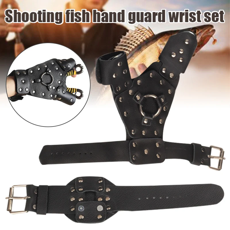 

Newly Fishing Hand Guard Wrist Guard Set Shooting Hunting Protective Accessories Left/Right BFE88