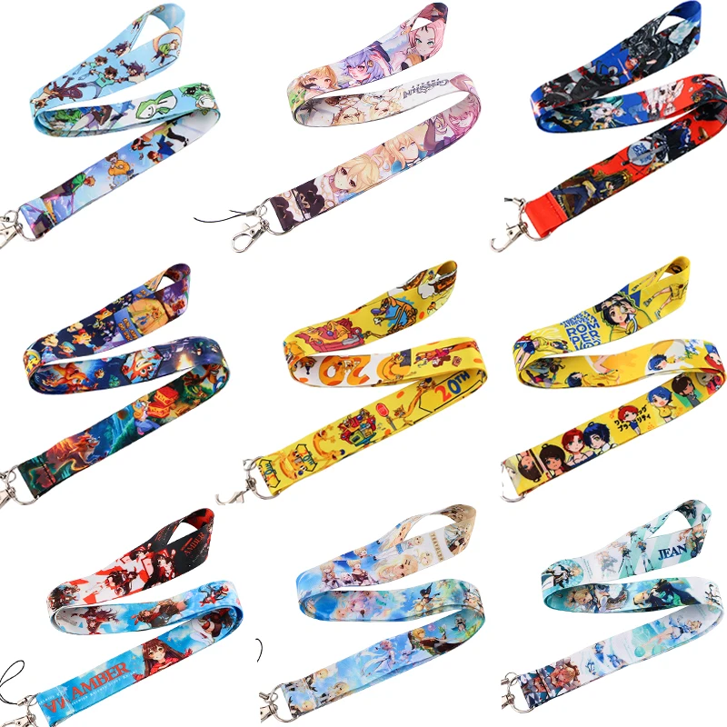 BH1669 Original God Cartoon Anime Cat And Dog Wolf Lanyard for Key Neck Strap lanyard Card ID Badge Holder Chain Accessories | Мобильные