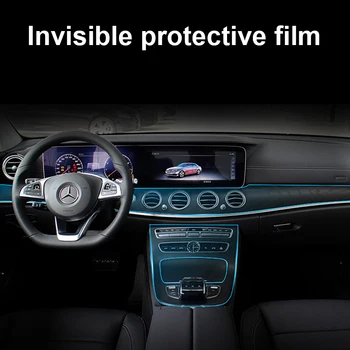 

Center Console Handwriting Mouse Protective Film 1 Set For Mercedes Benz W205 W213 GLC C E Class 2015-2018 Car Body Sticker