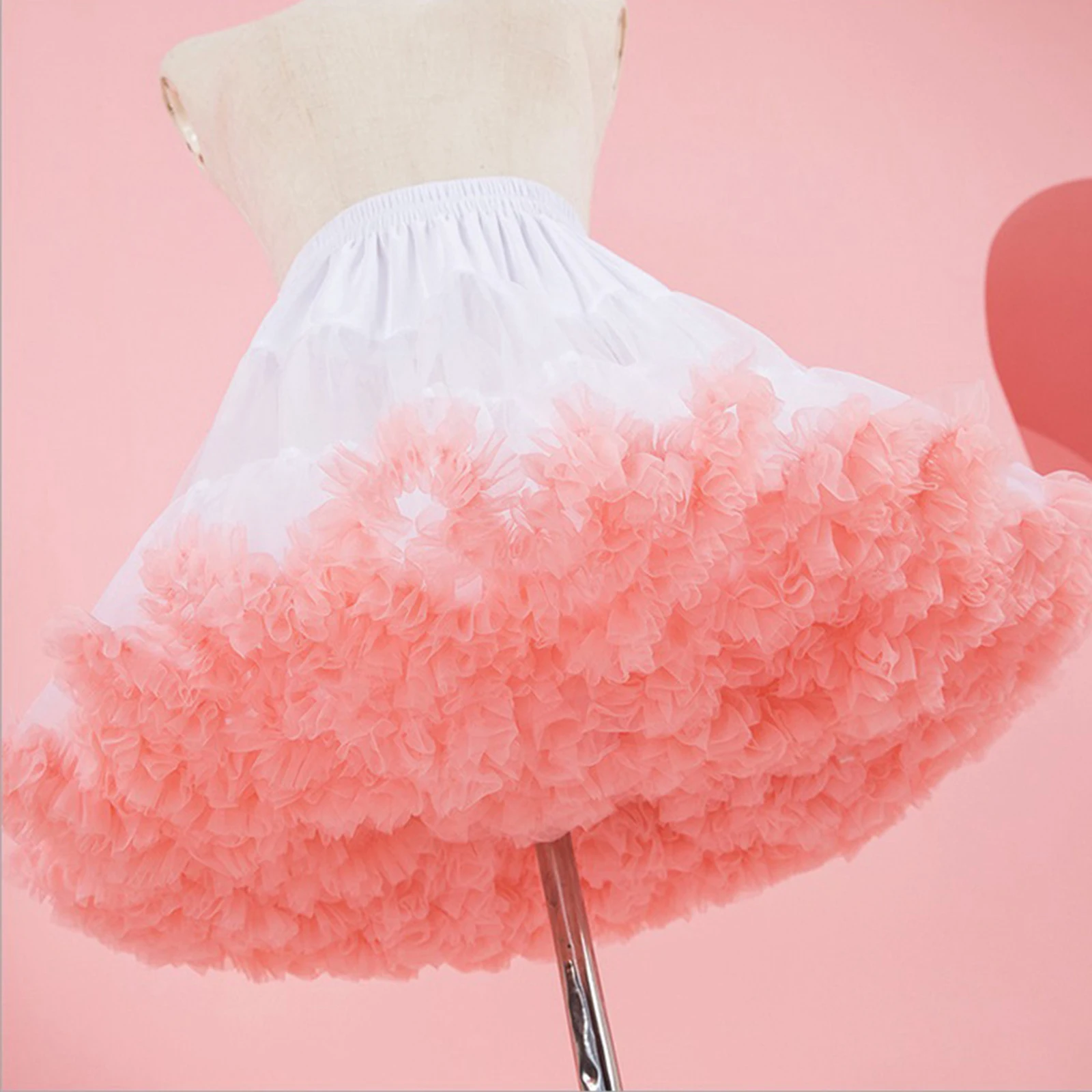 Women's Lady Girls Petticoat Skirts Crinoline Slip Tutu Underskirt  Dress