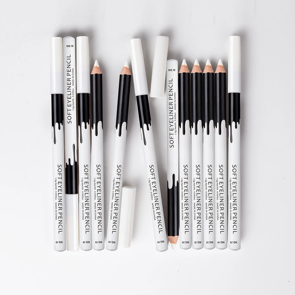 Eyeliner Pencil Makeup Women Long Lasting Waterproof Pigment Eye Liner White Eyeliner Pen Cosmetics 1-10 Pcs