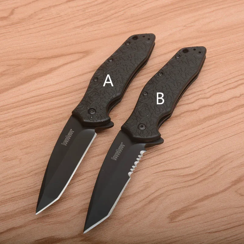 

NEW two styles Kershaw1835 Folding Pocket Knife 8CR17 Blade ABS Handle Hunting Tactical Survival Knives Tools for Everyday Use